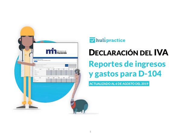 Folleto: Reportes de ingresos y gastos para D-104