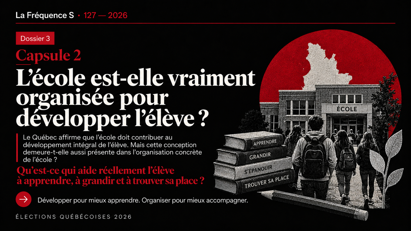 Capsule 2  : L’école est-elle vraiment organisée pour développer l’élève ?