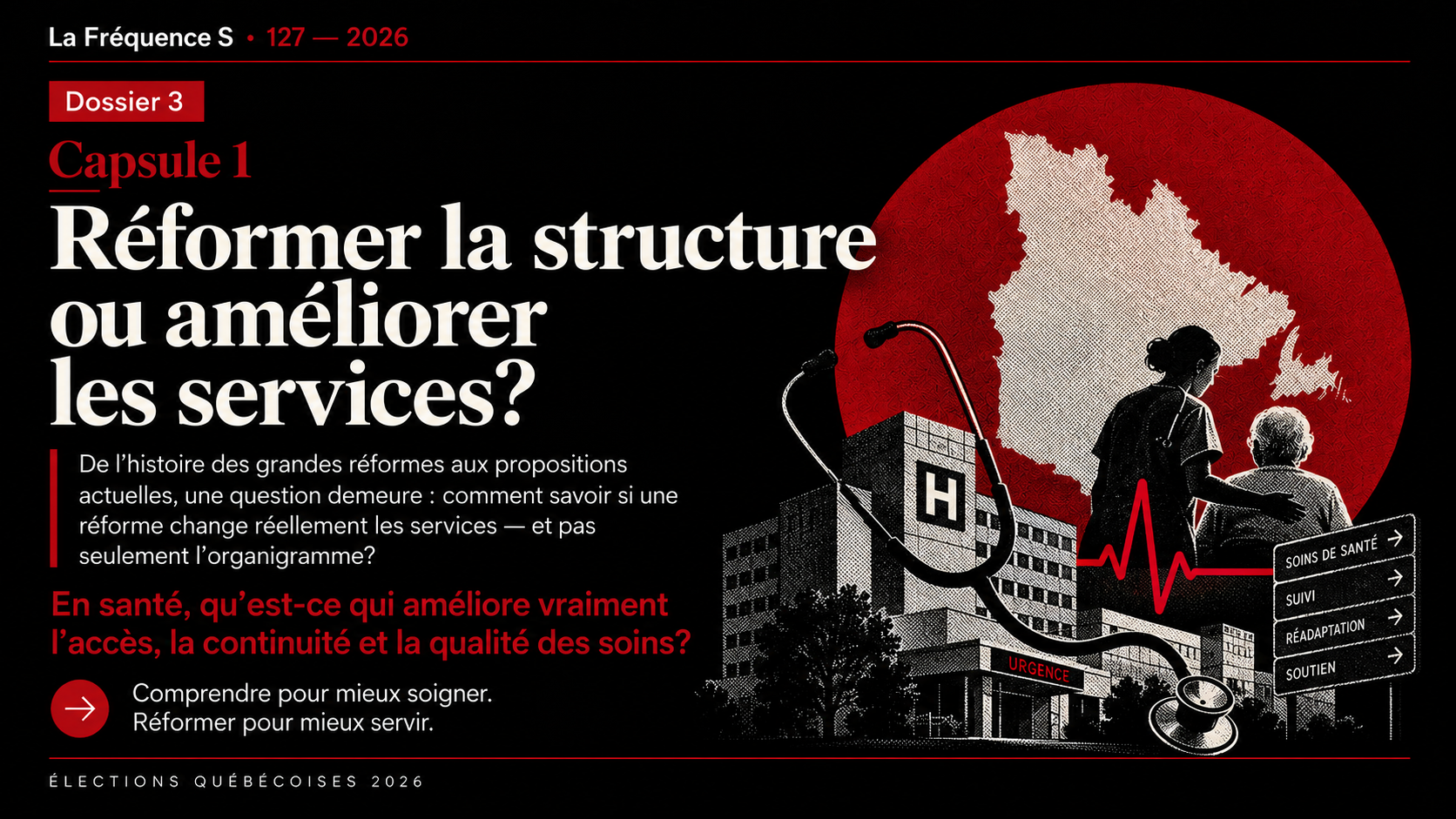 Capsule 1 : En santé, réformer la structure ou améliorer les services?