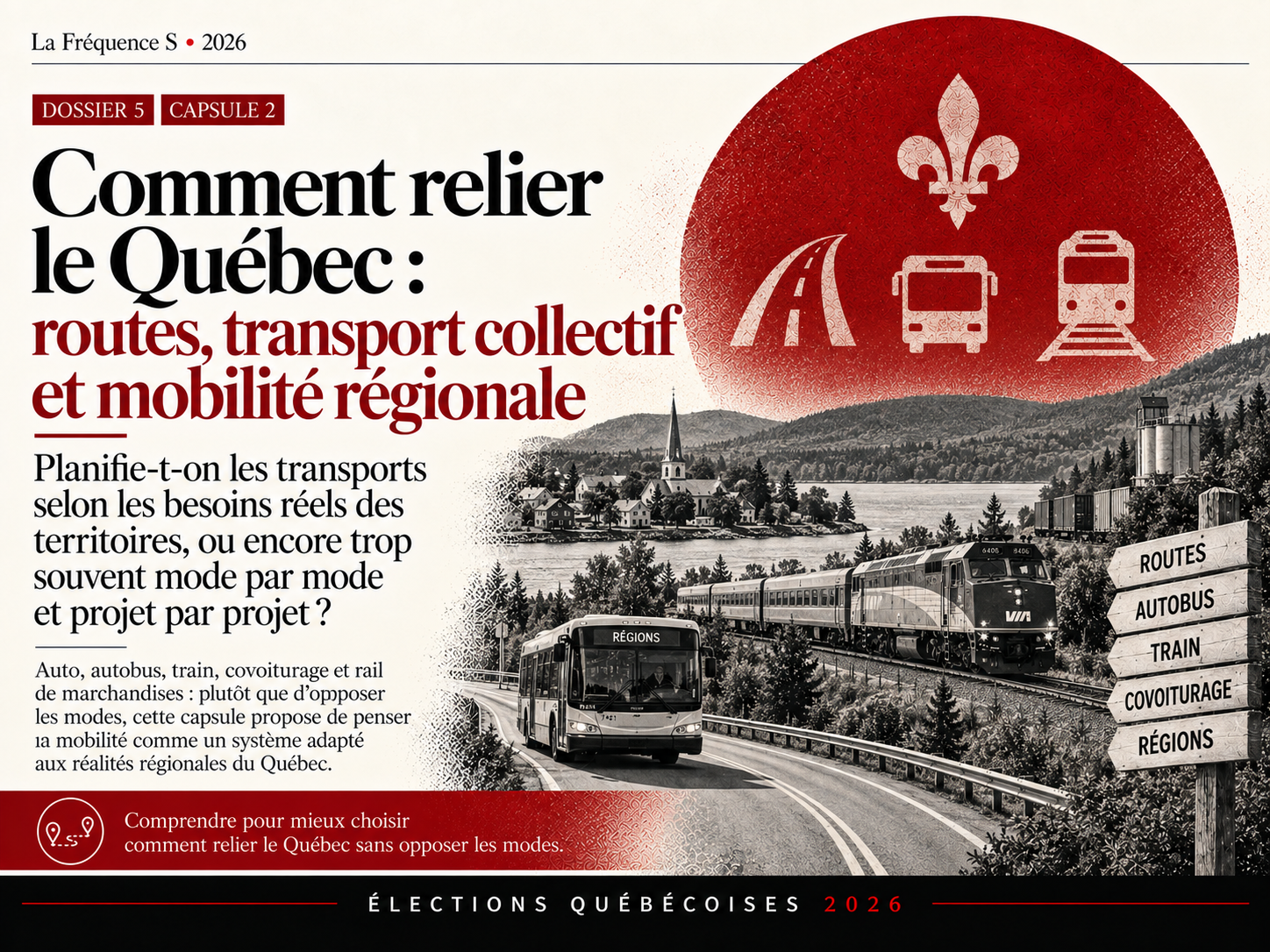 Capsule 2  : Comment relier le Québec : routes, transport collectif et mobilité régionale