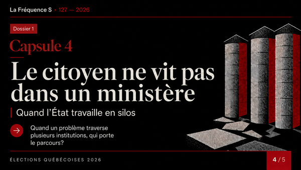 Capsule 4 — Le citoyen ne vit pas dans un ministère
