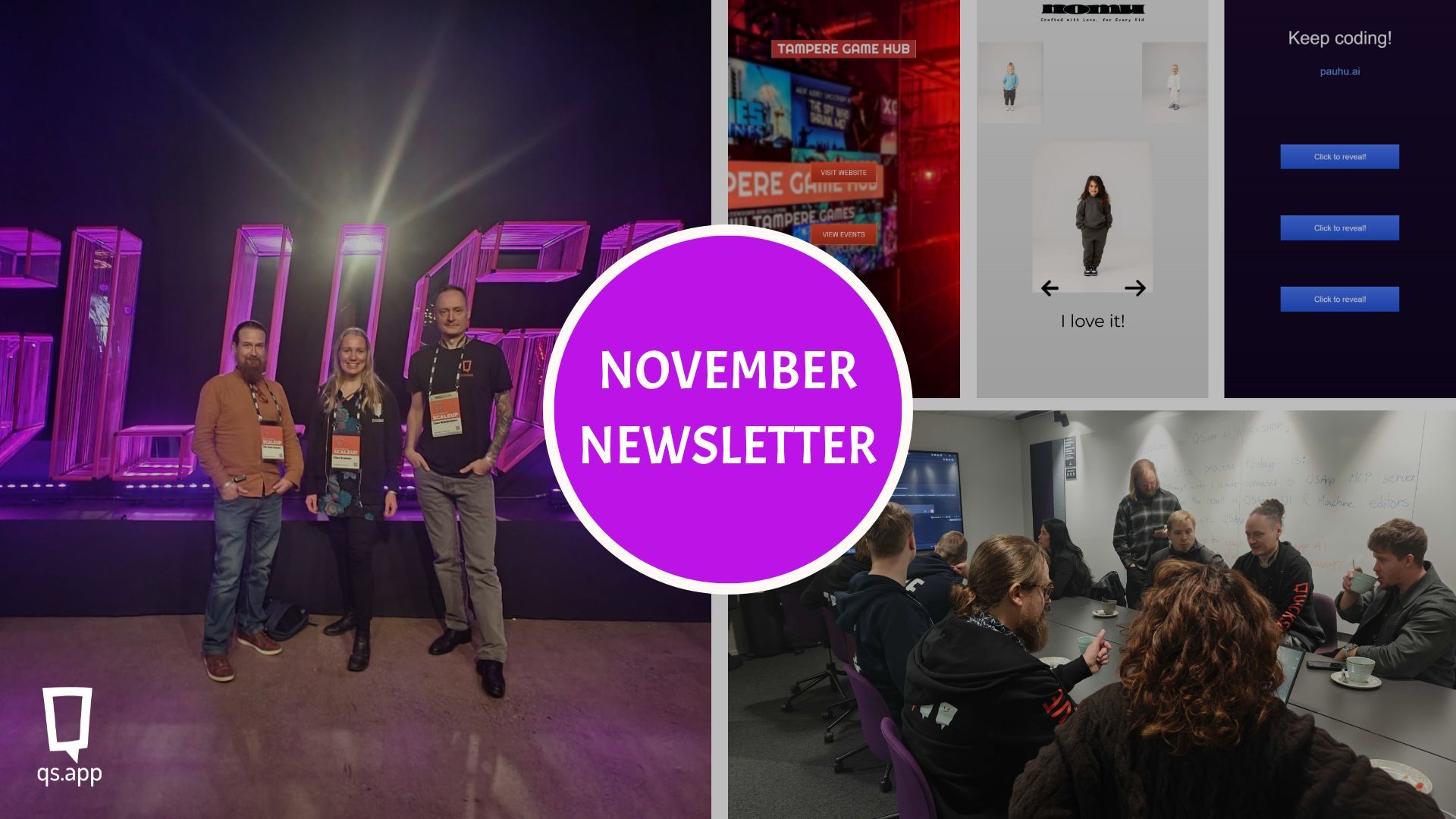 November Newsletter: Playable Ads with AI in Our Slush Vibe Creation Event