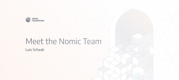 Meet the Nomic Team — Luis Schaab, Software Engineer on Hardhat