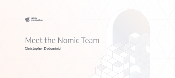Meet the Nomic Team — Christopher Dedominici, Software Engineer on Hardhat