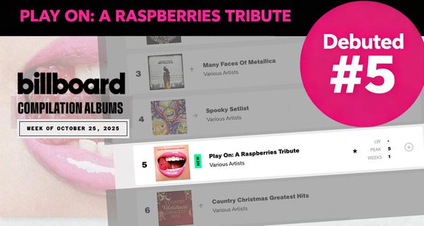 Play On: A Raspberries Tribute debuts at No. 5 on Billboard’s Compilation Albums chart