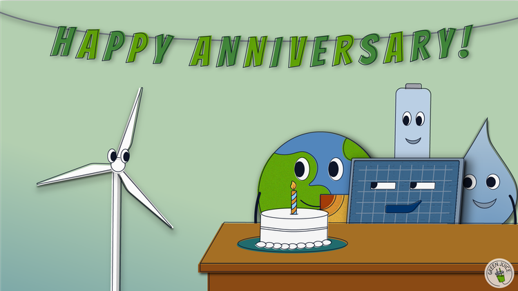 Say "Happy birthday, Green Juice!"