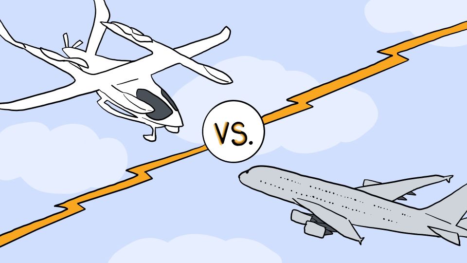 The passenger case for electric planes