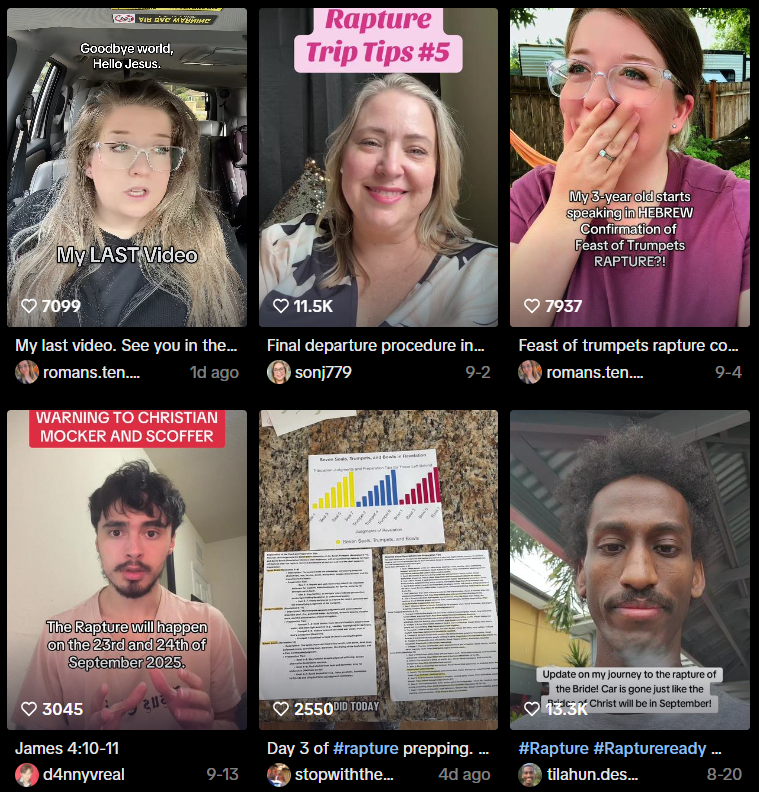The rapture happens TOMORROW (according to TikTok)