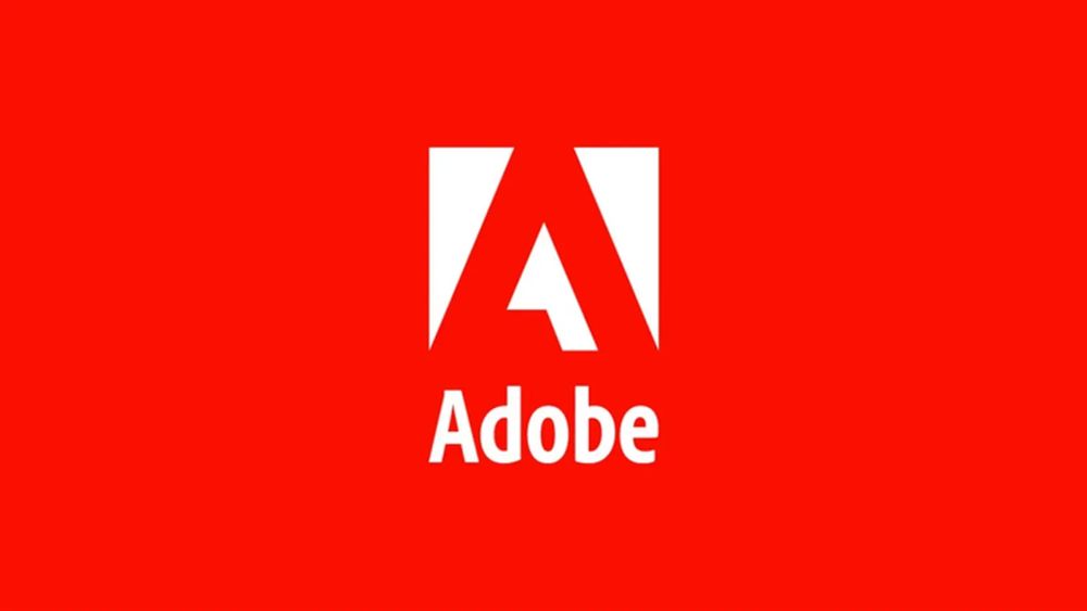 Logo d'Adobe, un A blanc stylisé sur fond rouge, symbole de l'entreprise de logiciels.