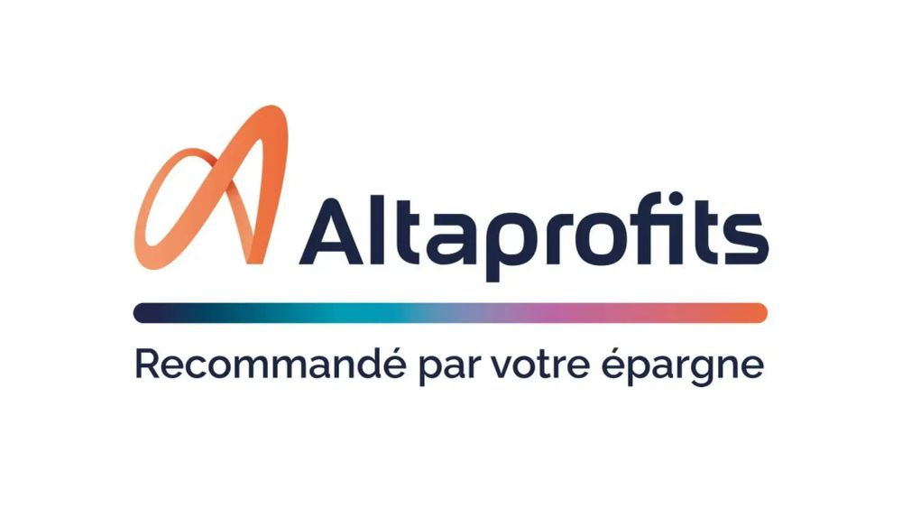 Logo Altaprofits, leader de l'investissement simplifié, avec un A stylisé orange et le nom en bleu.