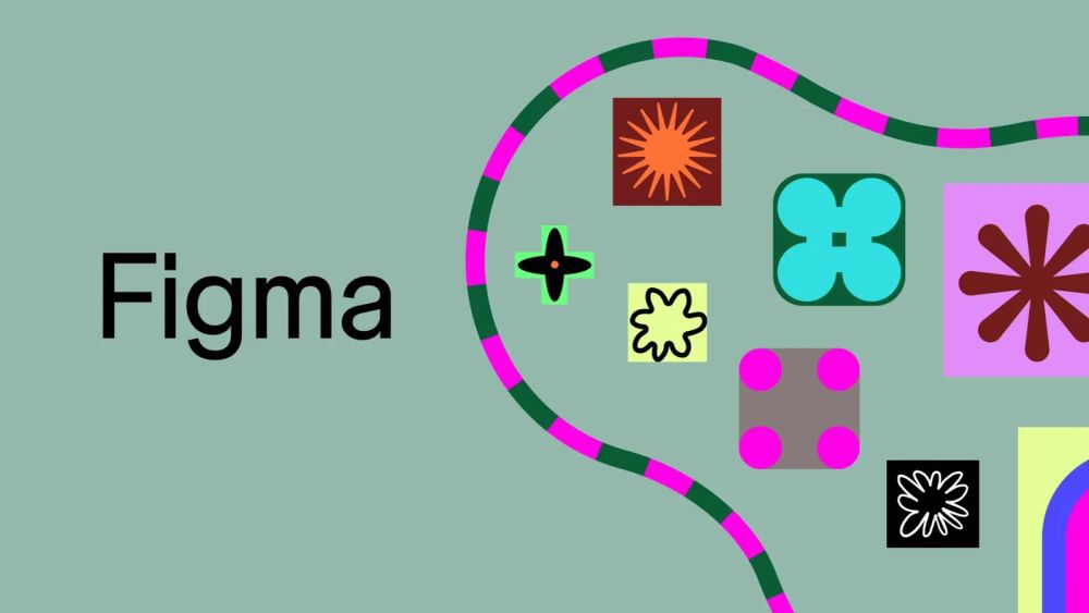 Logo de Figma avec des formes colorées et le nom de la marque.