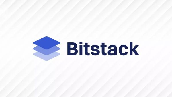 Logo de Bitstack, une application d'investissement en Bitcoin avec un design moderne et épuré.