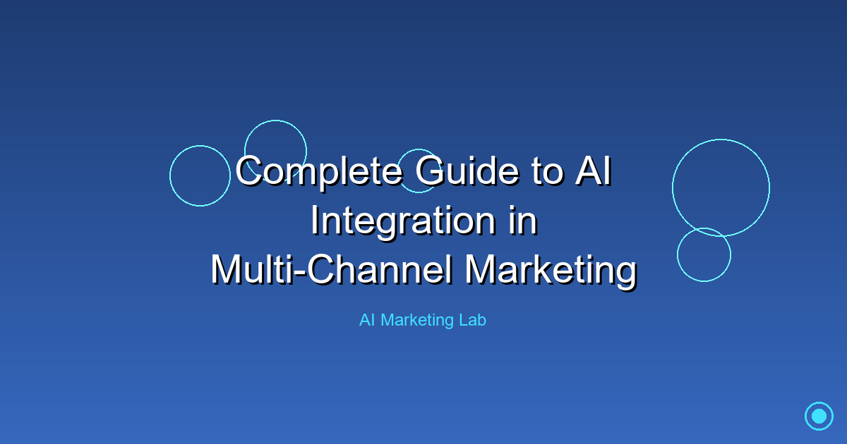 Mastering AI Integration in Multi-Channel Marketing Strategies