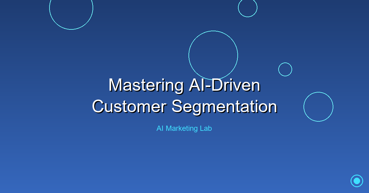 Unlock the Secrets to Mastering AI-Driven Customer Segmentation