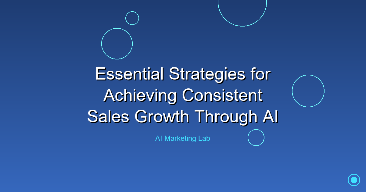 Unlock Consistent Sales Growth: Essential AI Strategies That Work