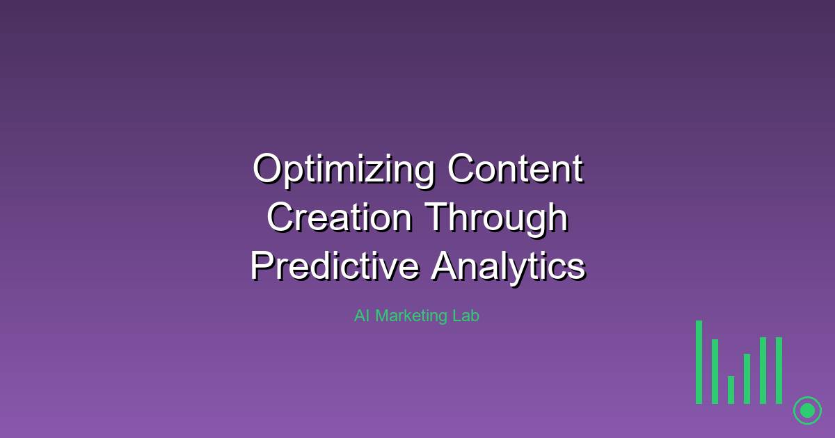 Unlock the Power of Predictive Analytics in Content Creation