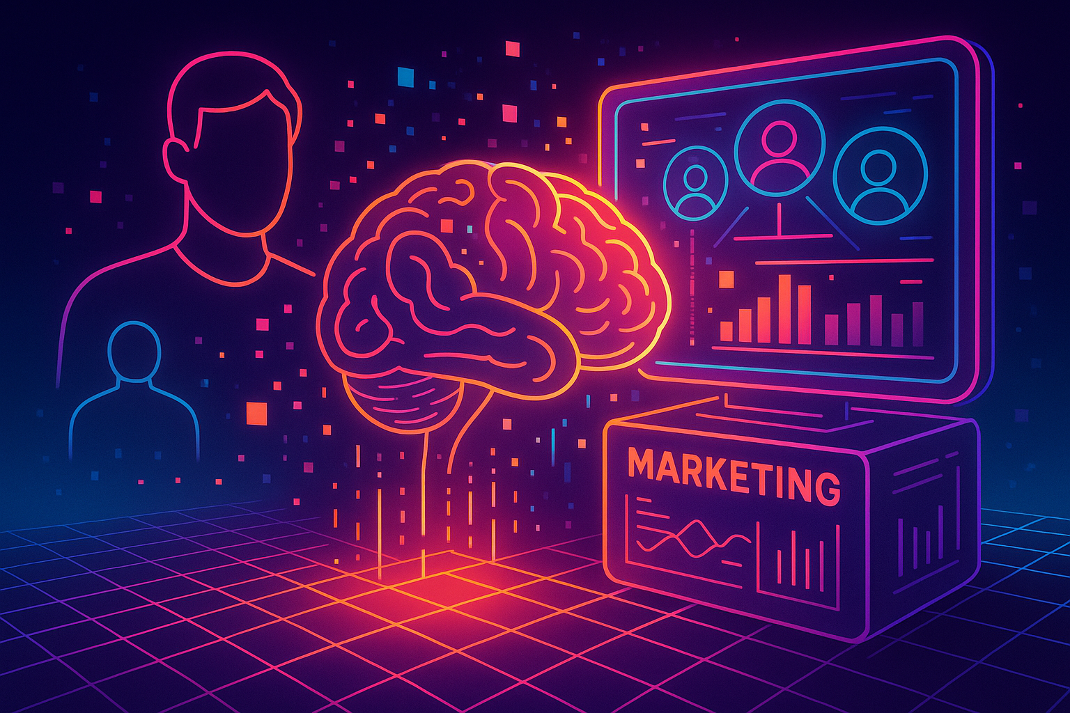 Professional illustration representing Master Advanced AI Techniques for Effective Customer Segmentation featuring element...
