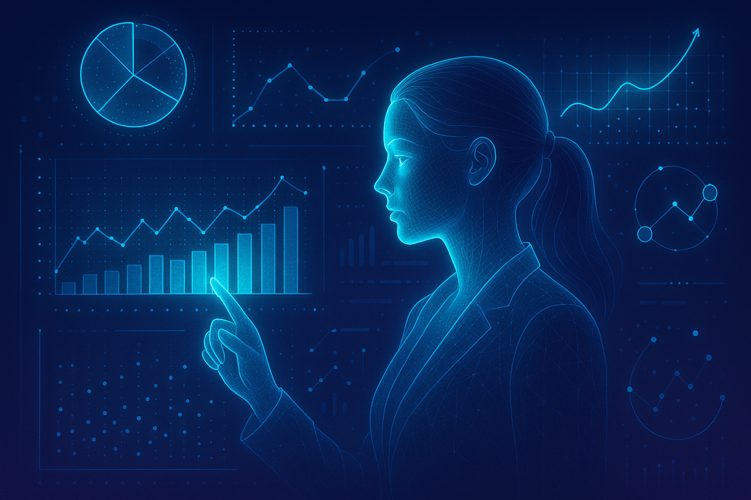 Professional illustration representing Unlock Advanced Techniques for Predictive Customer Insights featuring elements rela...
