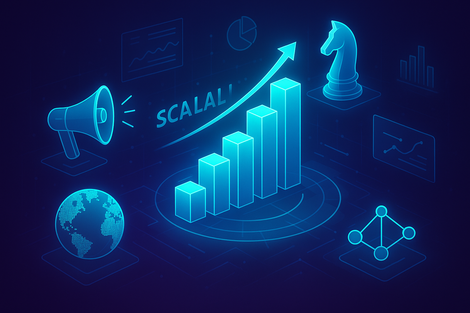 Professional illustration representing Unlock the Secrets to Scalable Marketing Campaign Success featuring elements relate...