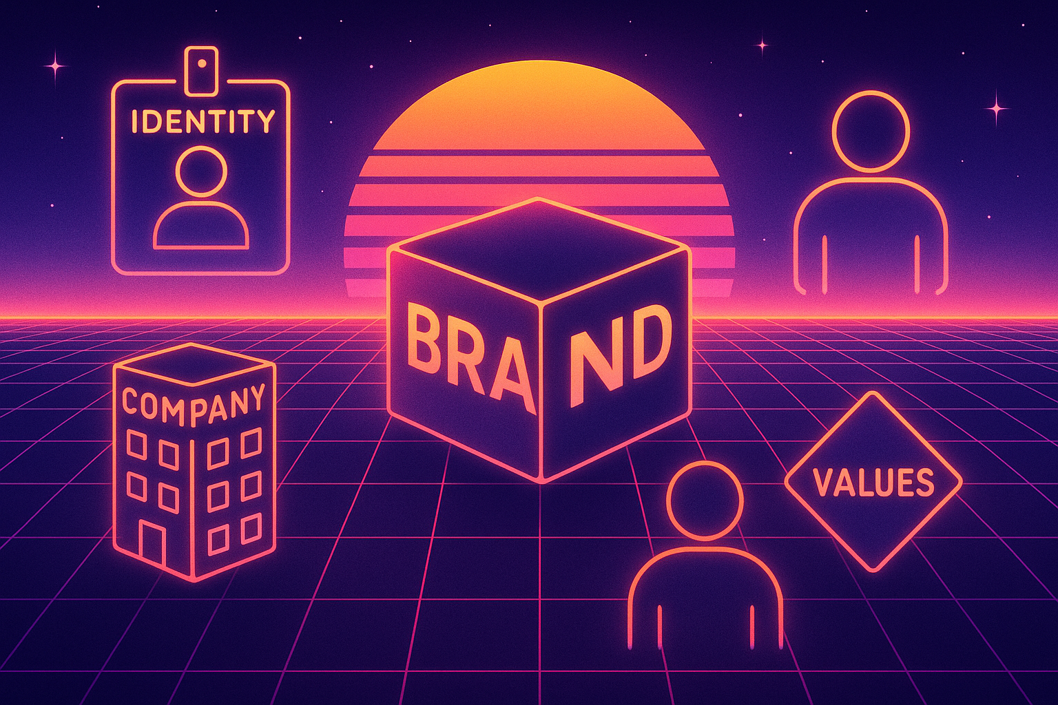 Professional illustration representing How to Develop a Strong Brand Identity for B2B Companies featuring elements related...