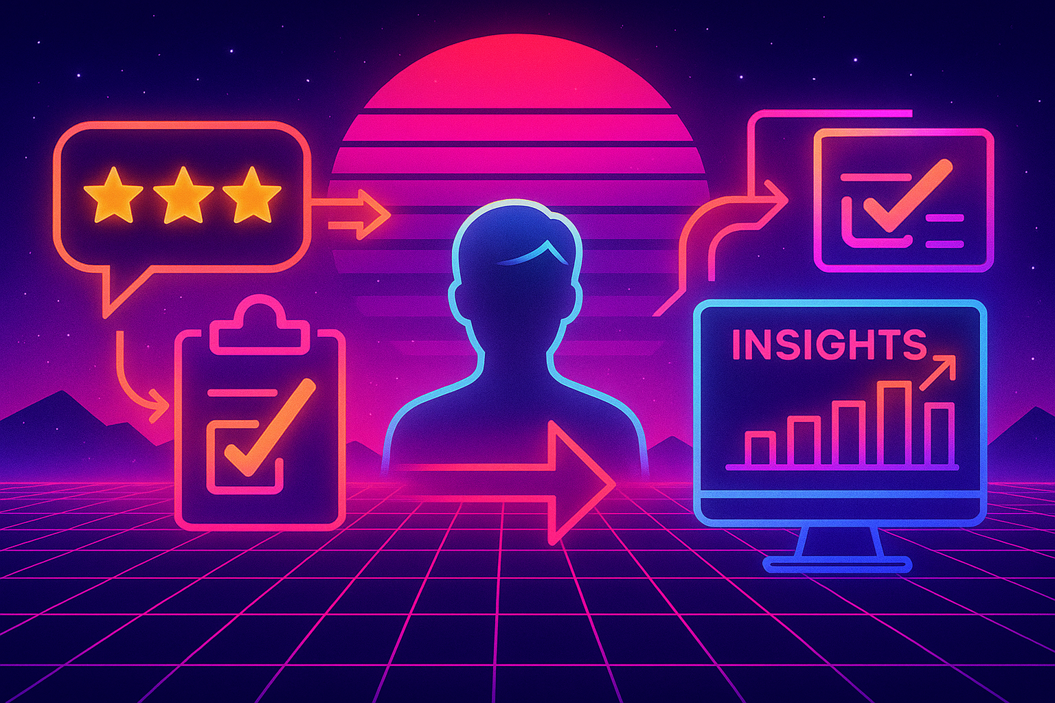 Professional illustration representing Leveraging Customer Feedback for B2B Product Development featuring elements related...