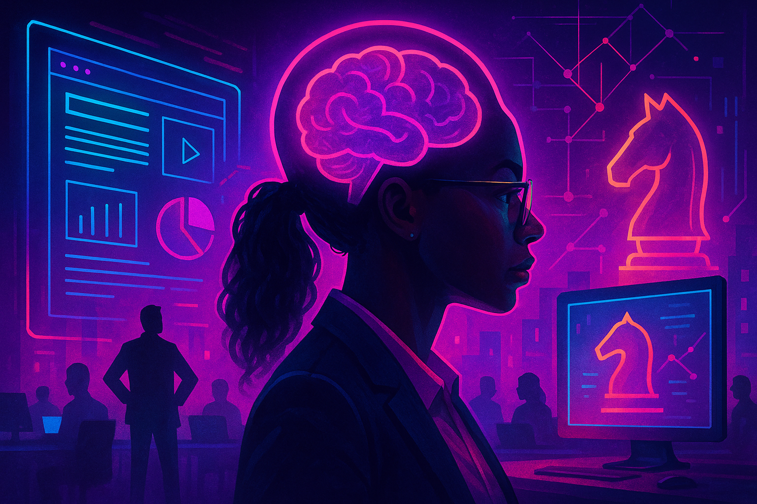 Professional illustration representing Creating an Effective B2B Content Strategy for Thought Leadership featuring element...