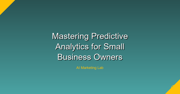 How Small Business Owners Can Master Predictive Analytics