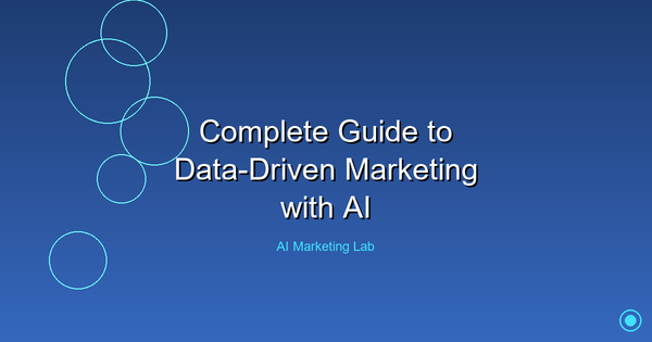 Master the Art of Data-Driven Marketing Using AI: Ultimate Guide