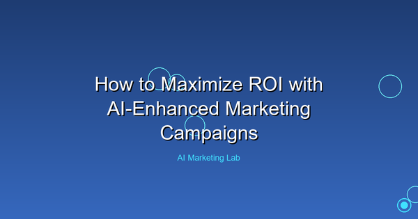 Maximize Your ROI: Unleash the Power of AI in Marketing Campaigns