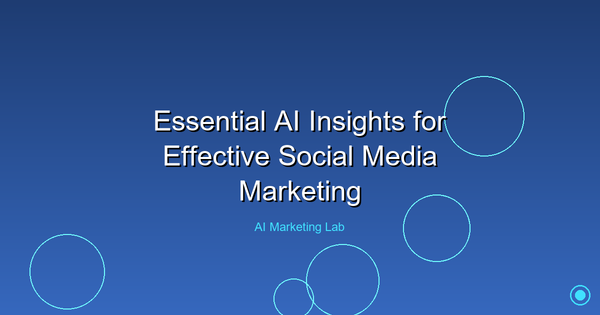 Unlock Essential AI Insights for Mastering Social Media Marketing