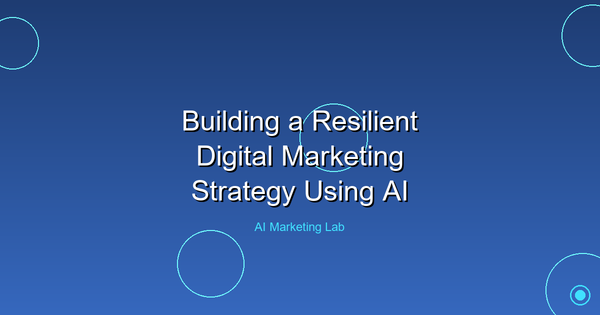 Unlock the Power of AI to Build a Resilient Digital Marketing Strategy