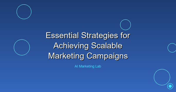 Unlock the Secrets to Scalable Marketing Campaign Success