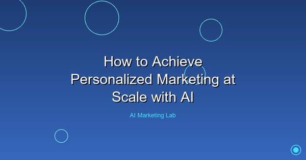 Unlock the Secrets to Scaling Personalized Marketing with AI