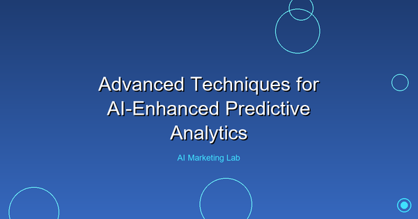 Master Advanced Techniques in AI-Enhanced Predictive Analytics