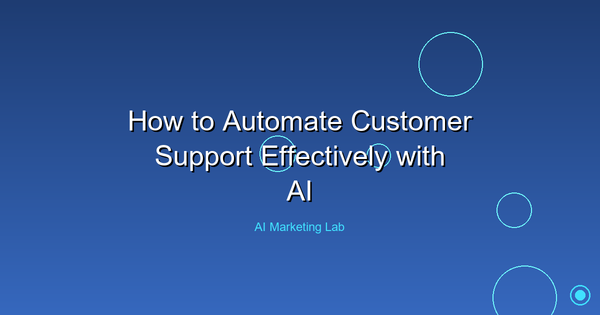 Master the Art of Automating Customer Support with AI