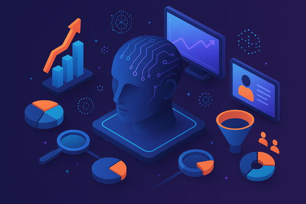 Professional illustration representing Master Advanced Techniques in AI-Enhanced Predictive Analytics featuring elements r...