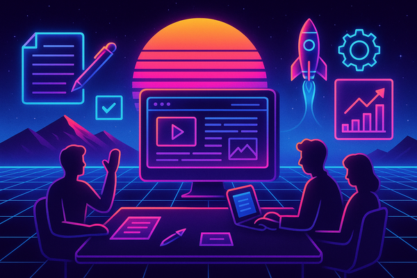 Professional illustration representing How to design content ops for daily publishing cadence featuring elements related t...