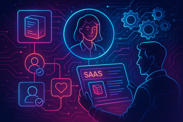 Professional illustration representing The best lifecycle marketing automations for SaaS growth featuring elements related...
