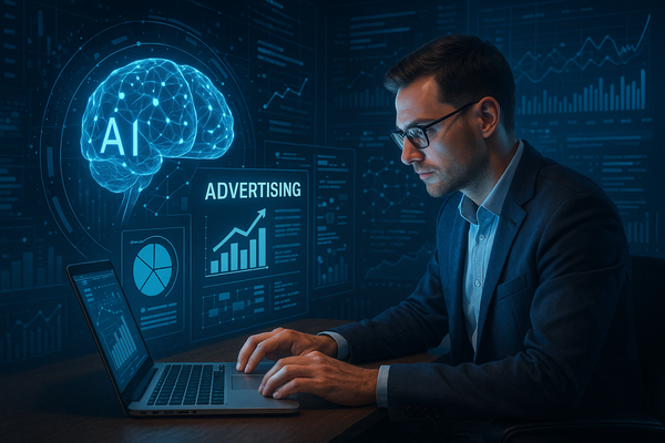 Professional illustration representing Master Advanced AI Techniques to Maximize Your Ad Spend featuring elements related ...