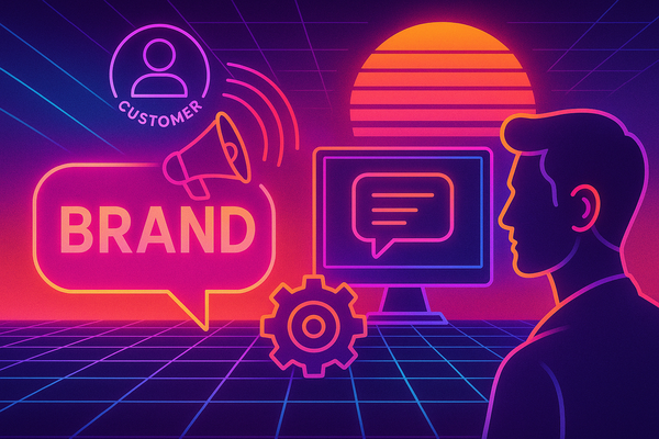 Professional illustration representing Master Consistent Brand Messaging Using AI Tools featuring elements related to bran...