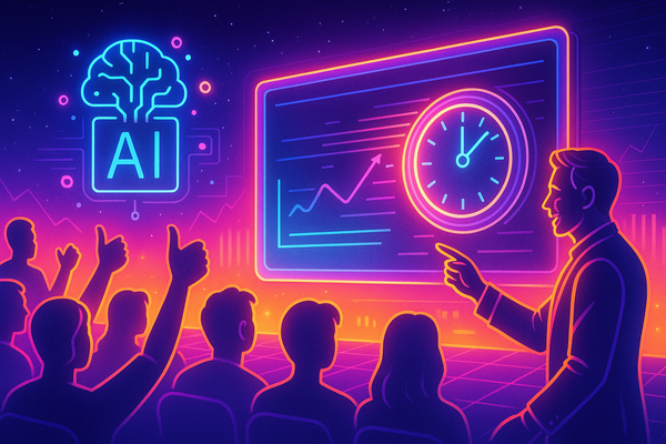 Professional illustration representing Master the Art of Real-Time Audience Engagement Using AI featuring elements related...