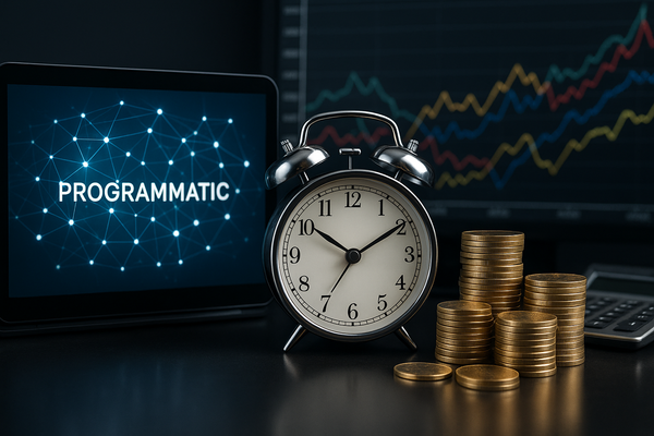 Professional illustration representing Master Advanced Techniques to Optimize Your Programmatic Ad Spend featuring element...