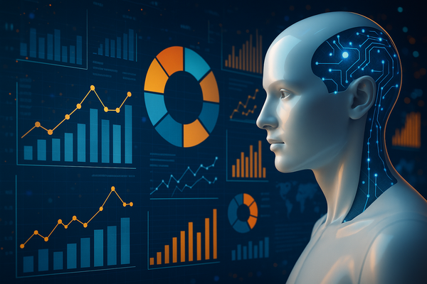 Professional illustration representing Ultimate Guide to Mastering AI for Effective Market Segmentation featuring elements...