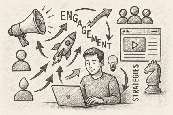 Professional illustration representing Unlock Advanced Strategies to Skyrocket User Engagement featuring elements related ...