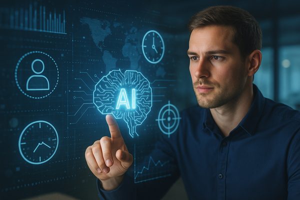 Professional illustration representing Unlock the Power: 5 Proven AI Methods to Enhance Ad Targeting featuring elements re...