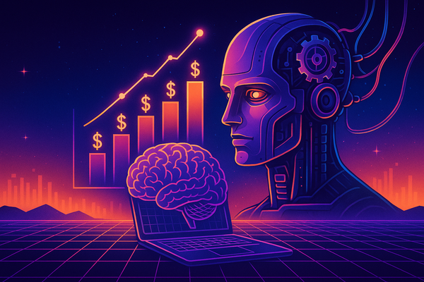 Professional illustration representing Unlock the Power of Machine Learning to Maximize Ad Spend Efficiency featuring elem...