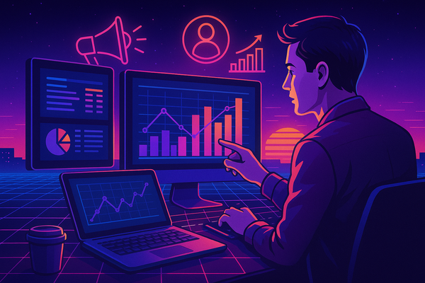 Professional illustration representing Unlock the Secrets to Mastering Data Analysis for Digital Marketers featuring eleme...