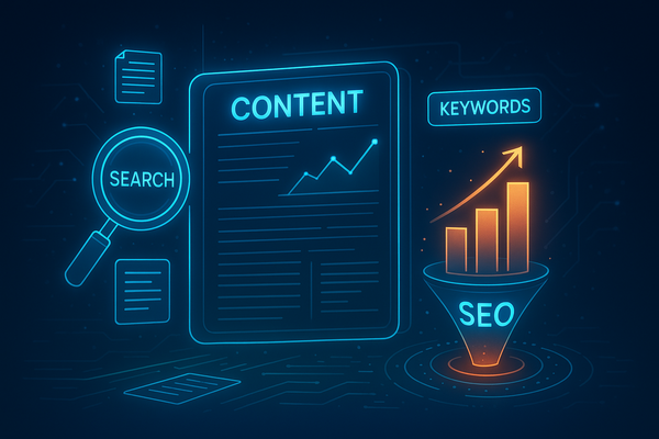 Professional illustration representing Best Practices for Optimizing B2B Content for SEO featuring elements related to seo...