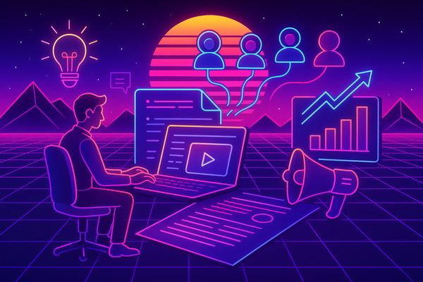 Professional illustration representing How to Create a B2B Content Strategy That Drives Engagement featuring elements rela...