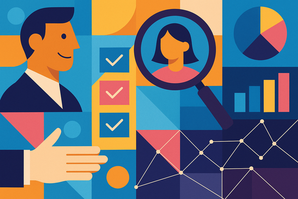 Professional illustration representing Enhancing B2B Customer Experience Through Personalization featuring elements relate...